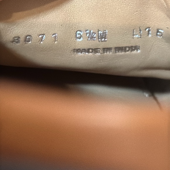 ROBERT ZUR SHELL LEATHER HALF LOAFER. S  5.5 - Picture 10 of 10